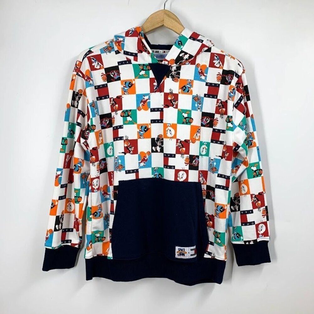 Tommy Hilfiger Space Jam A New Legacy X Looney Tunes Cotton Hoodie Size L